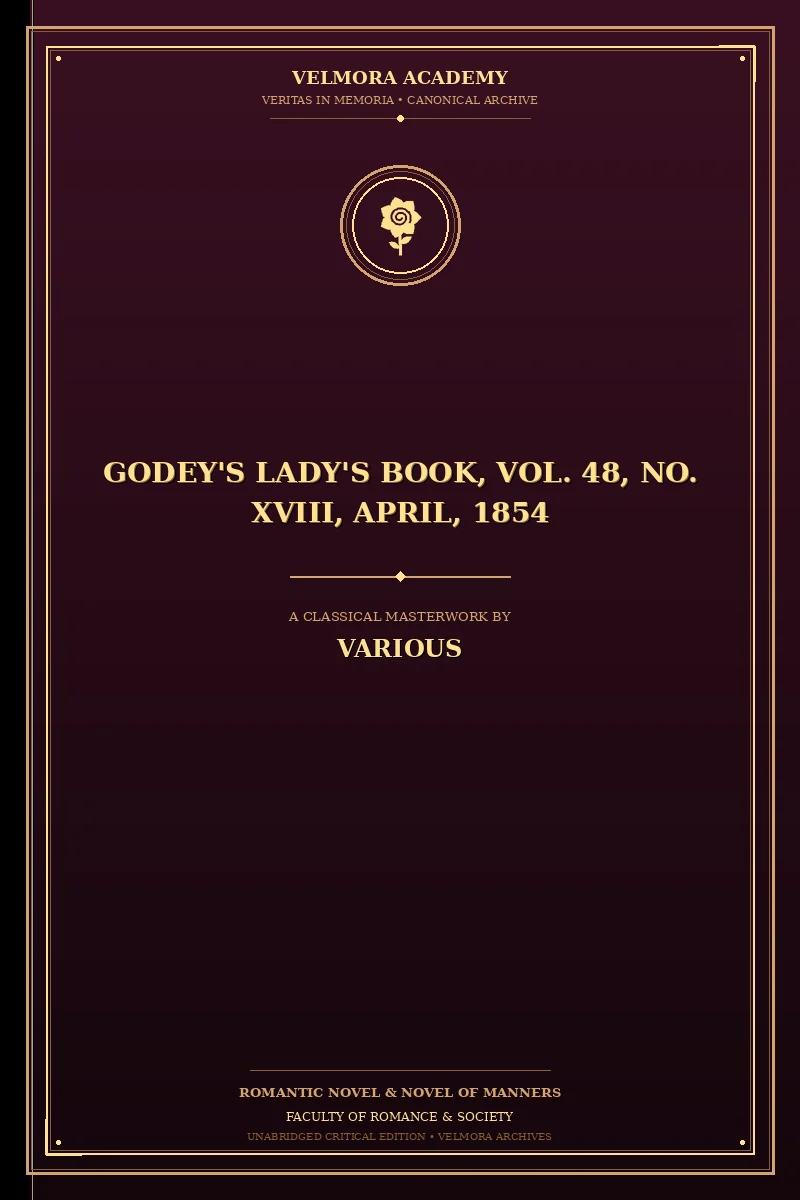 Godey's Lady's Book, Vol. 48, No. XVIII, April, 1854