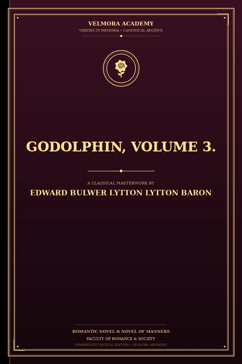 Cover of Godolphin, Volume 3.