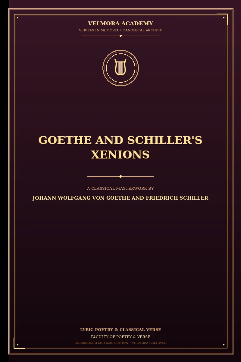 Goethe and Schiller's Xenions