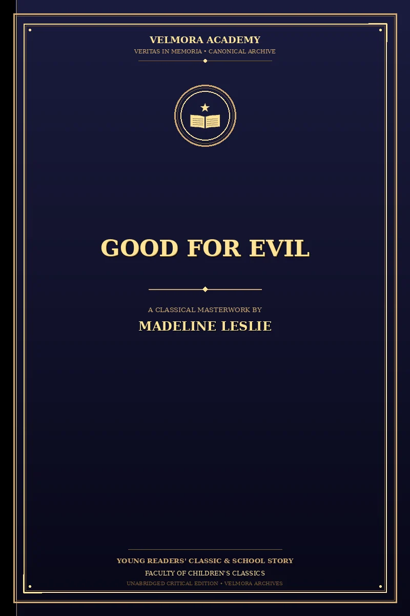 Cover of Good for evil