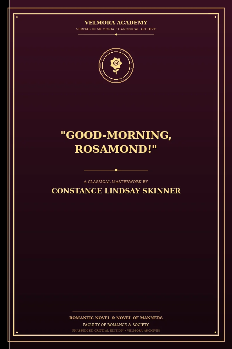 "Good-Morning, Rosamond!"