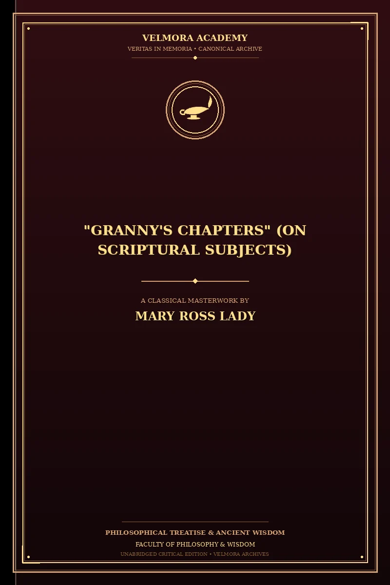 Cover of "Granny's Chapters" (on Scriptural Subjects)