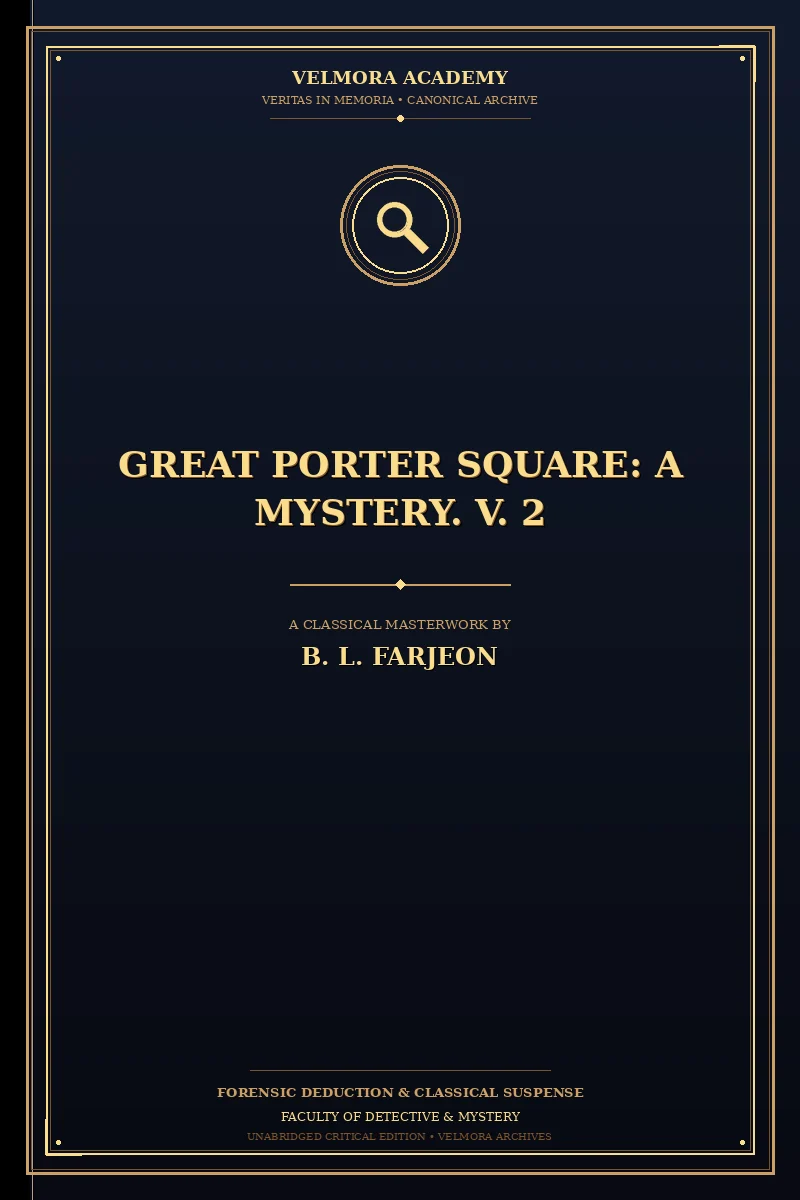 Cover of Great Porter Square: A Mystery. V. 2