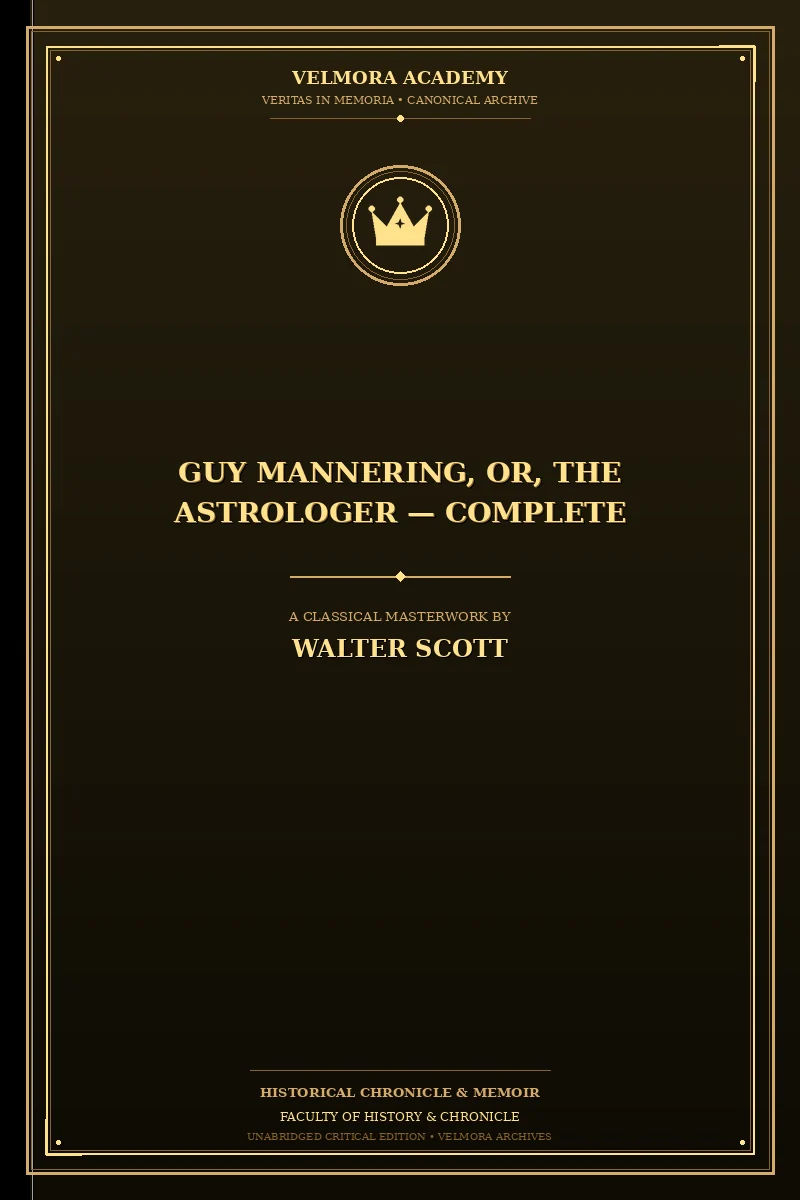 Cover of Guy Mannering, Or, the Astrologer — Complete