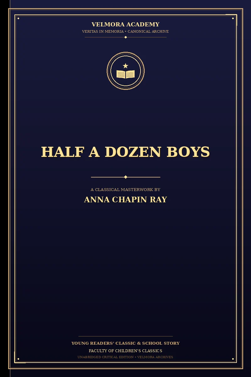 Cover of Half a dozen boys