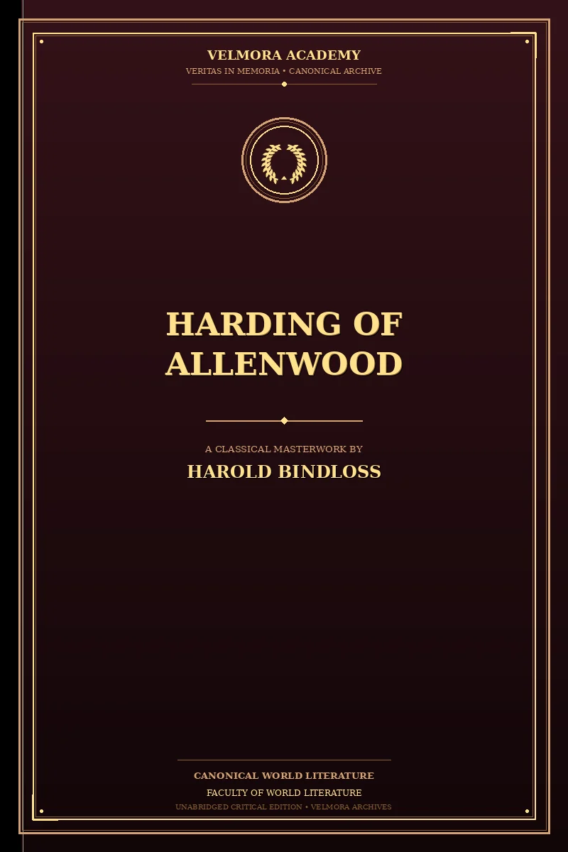 Cover of Harding of Allenwood