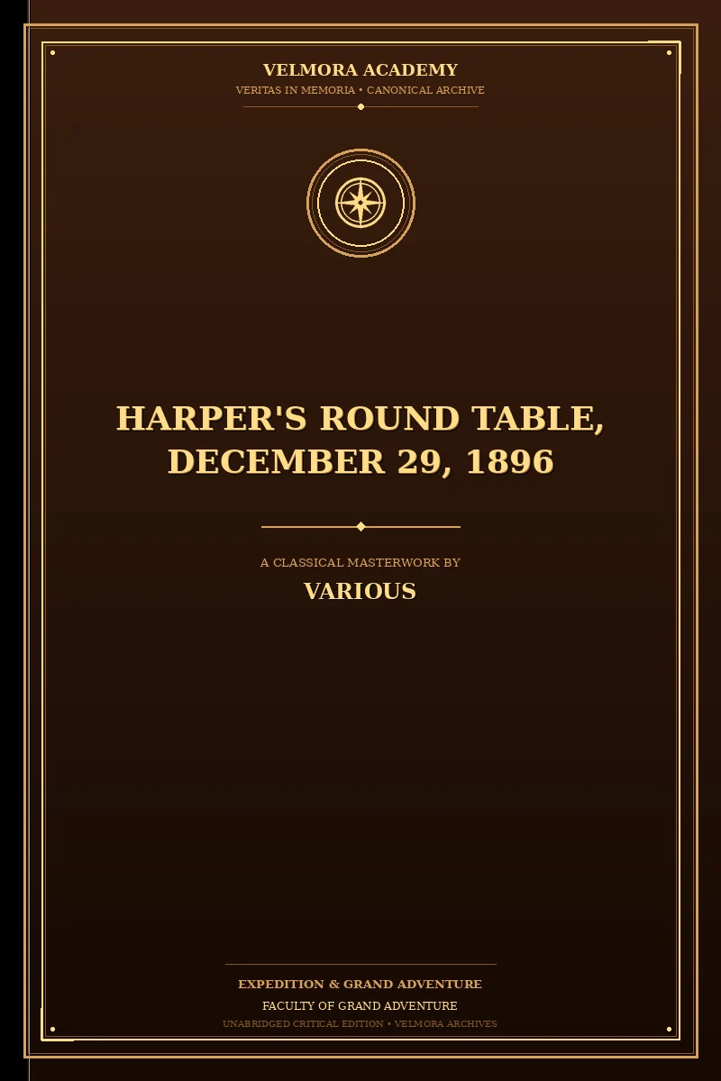 Cover of Harper's Round Table, December 29, 1896