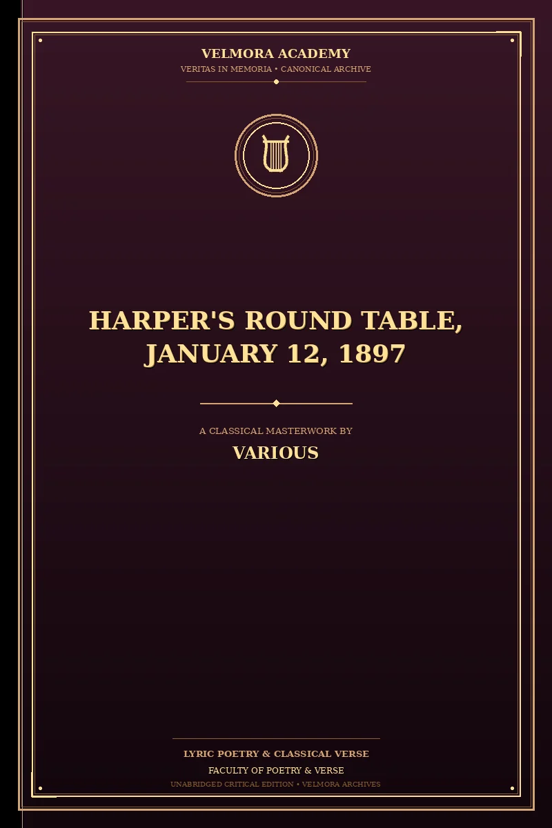 Cover of Harper's Round Table, January 12, 1897