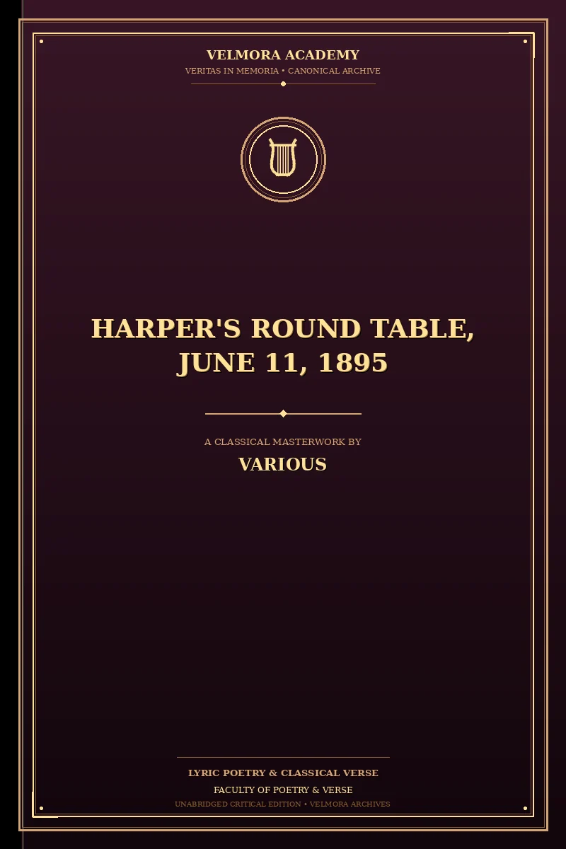 Cover of Harper's Round Table, June 11, 1895