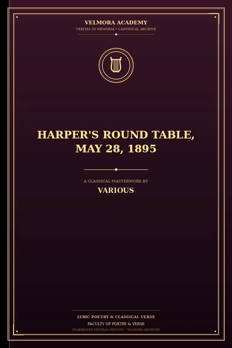 Cover of Harper's Round Table, May 28, 1895
