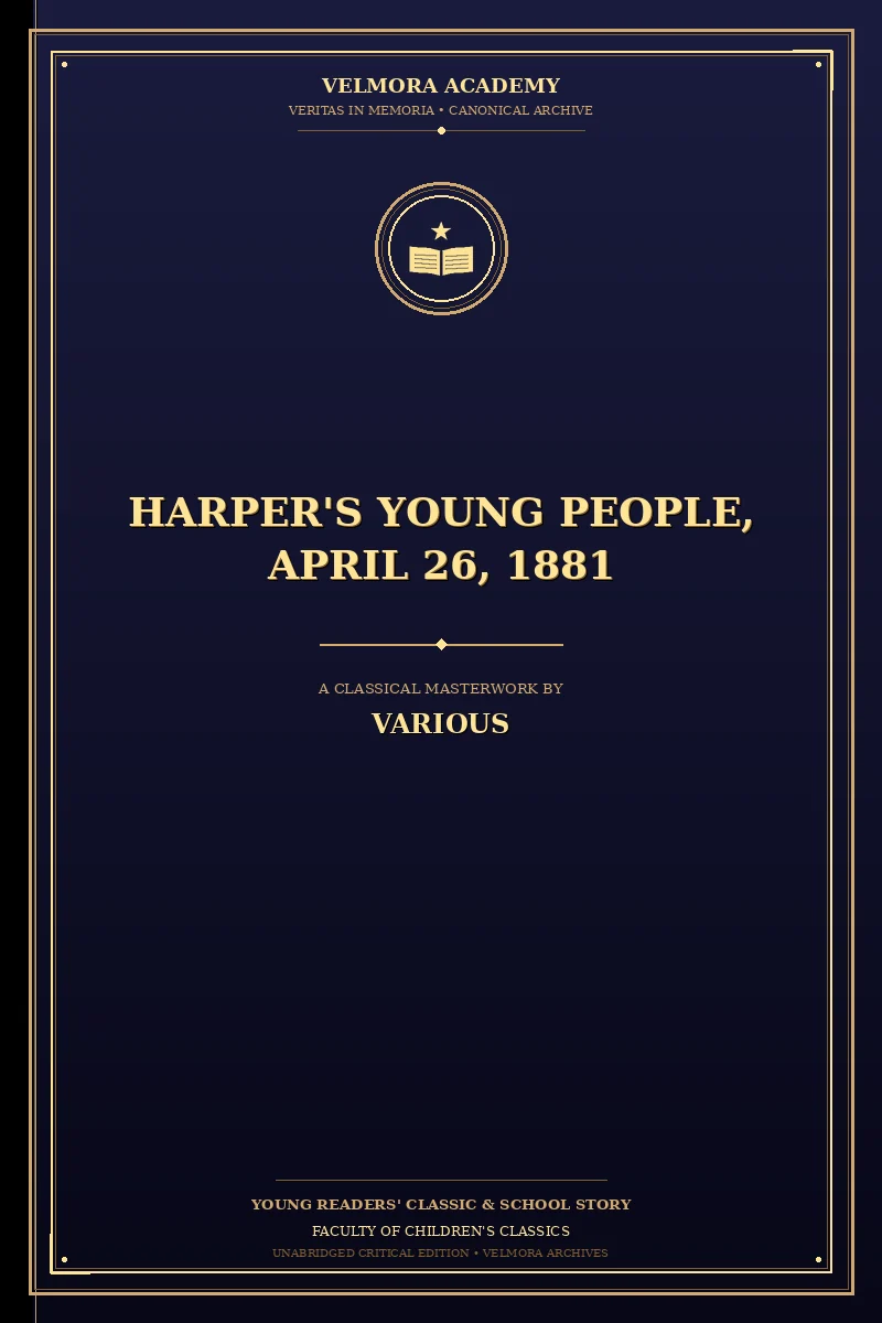 Cover of Harper's Young People, April 26, 1881