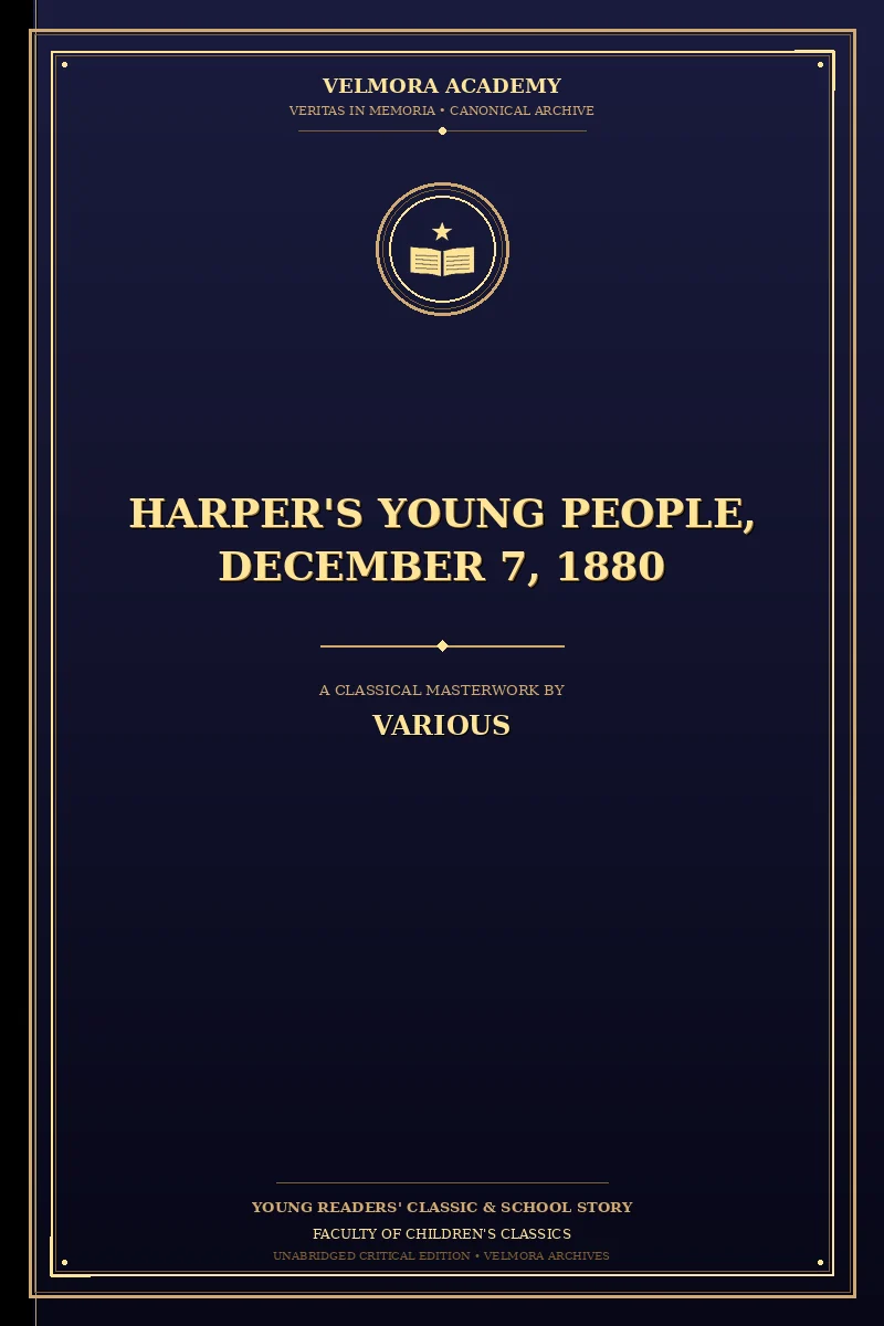 Cover of Harper's Young People, December 7, 1880