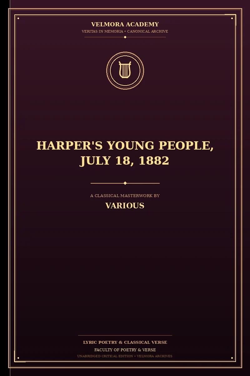 Cover of Harper's Young People, July 18, 1882