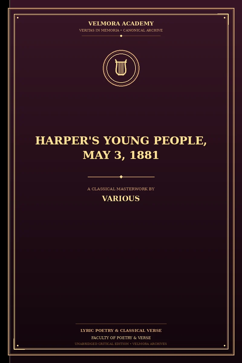 Cover of Harper's Young People, May 3, 1881