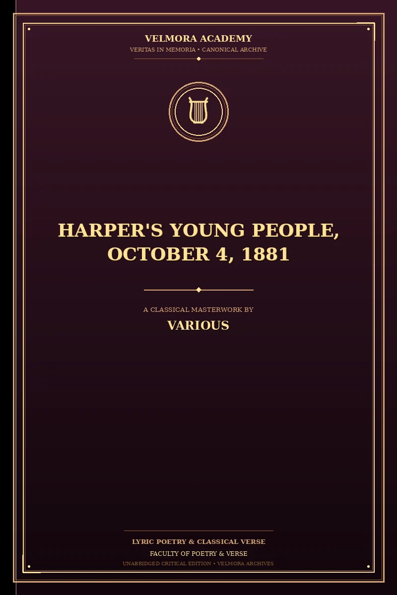 Harper's Young People, October 4, 1881