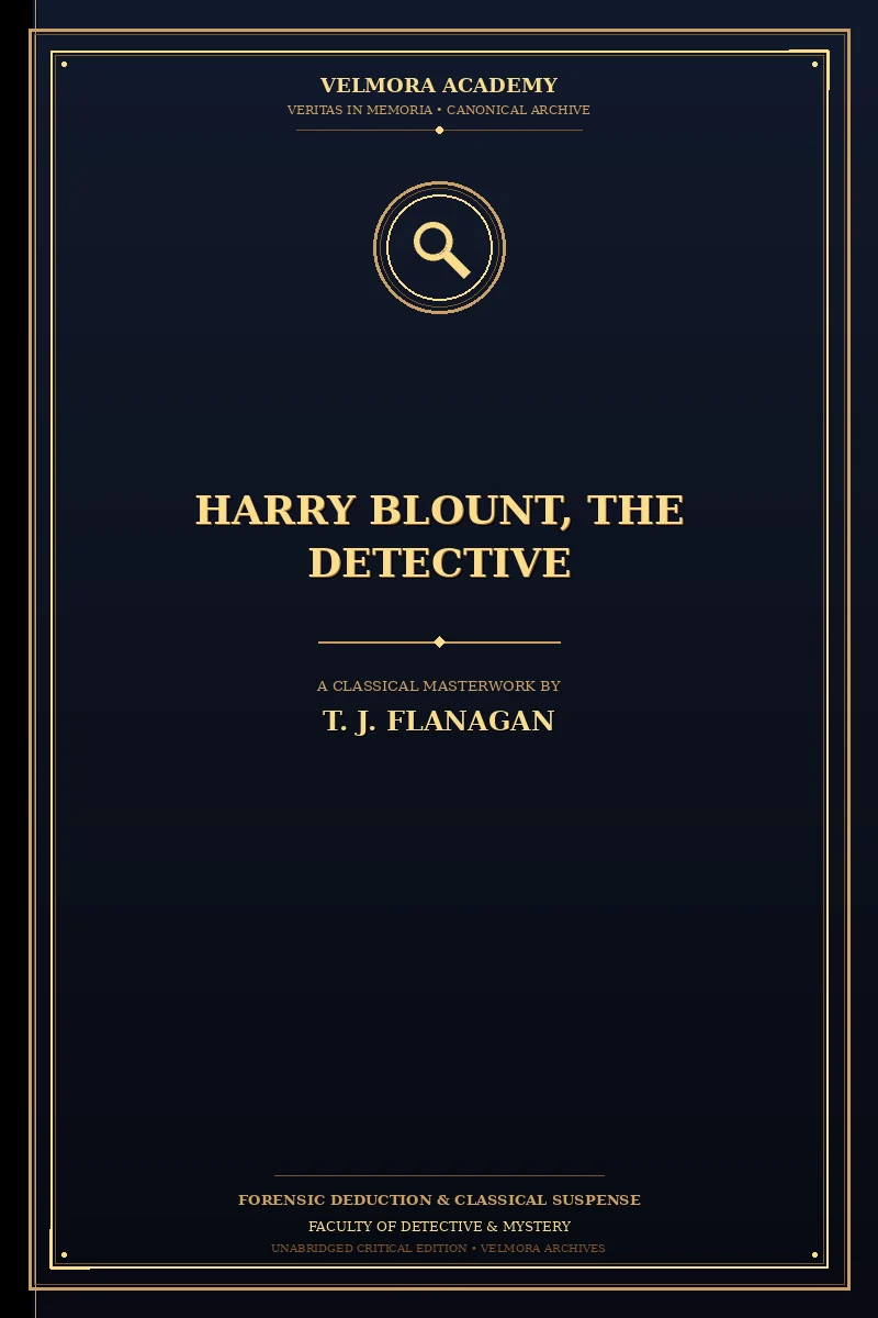 Cover of Harry Blount, the Detective