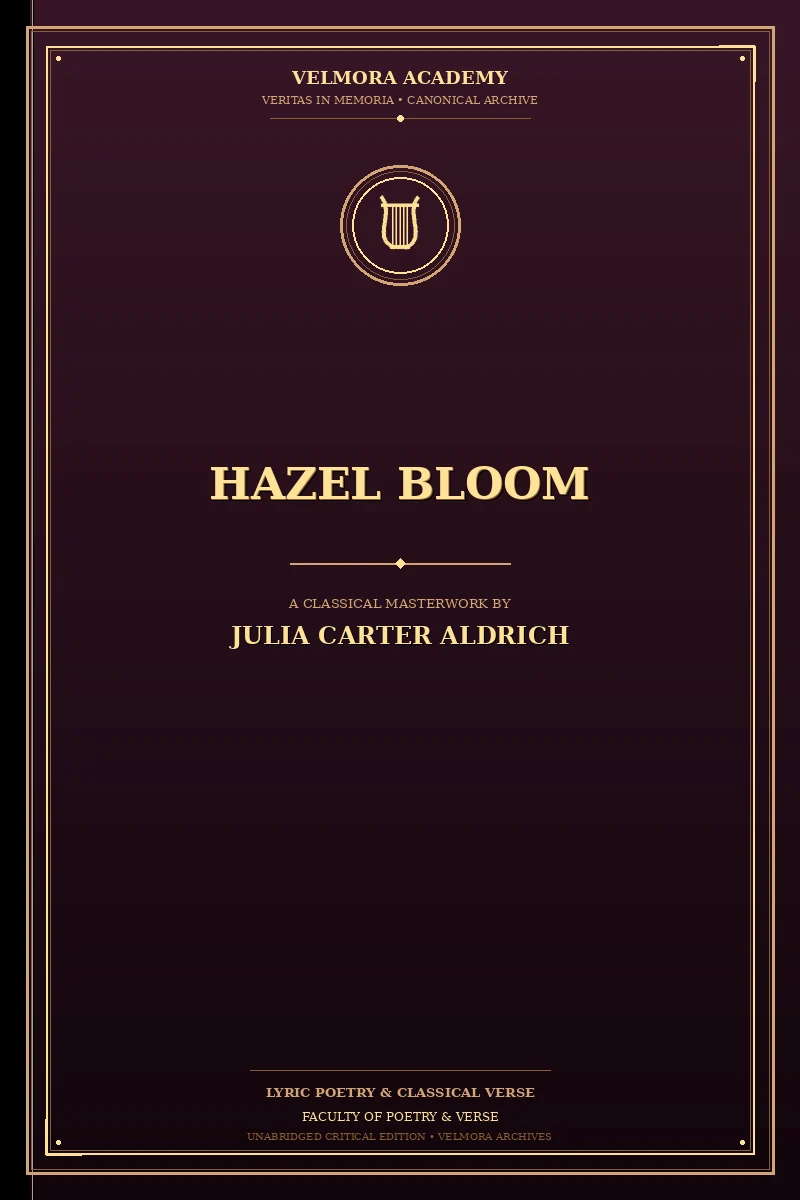 Hazel bloom