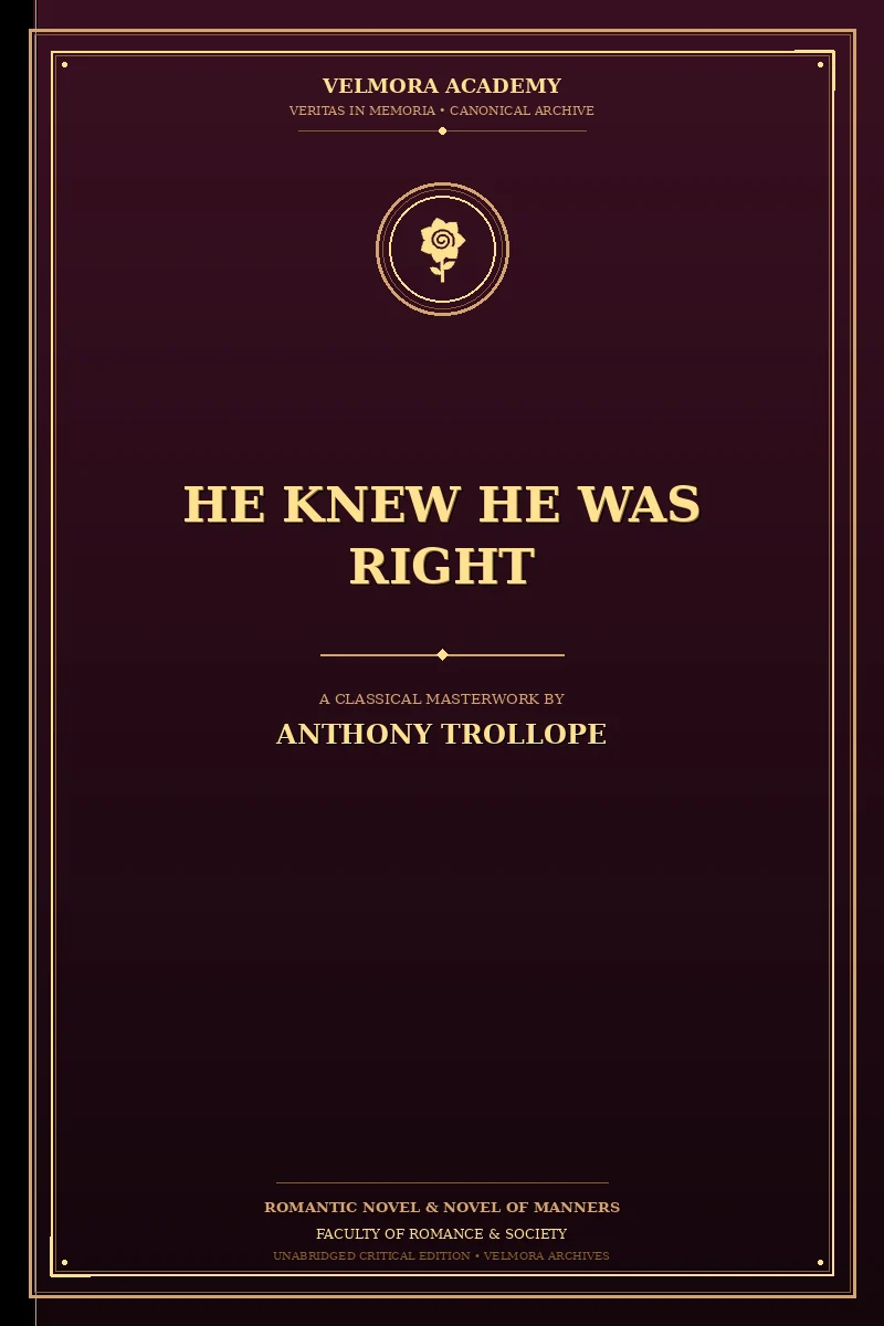 He Knew He Was Right