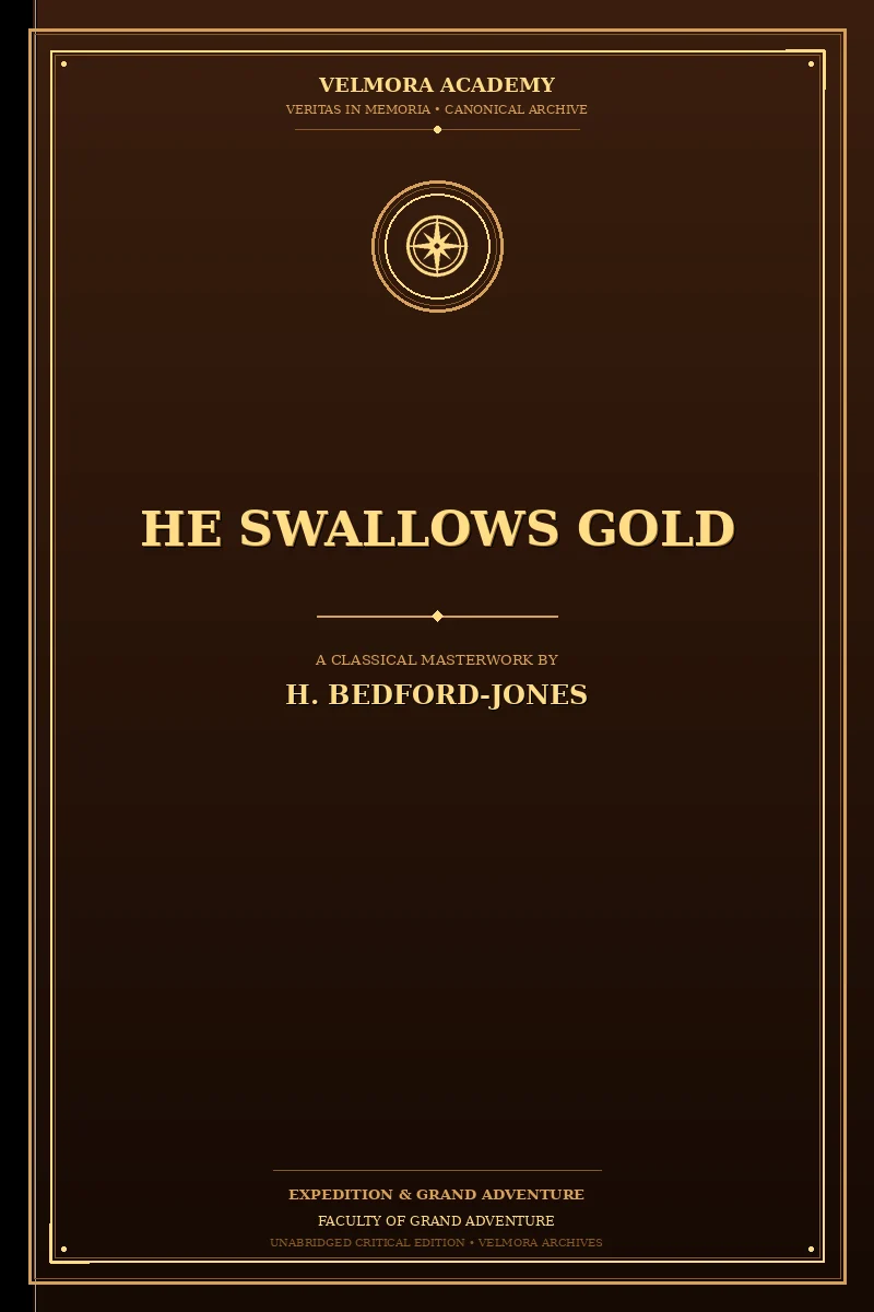 Cover of He swallows gold