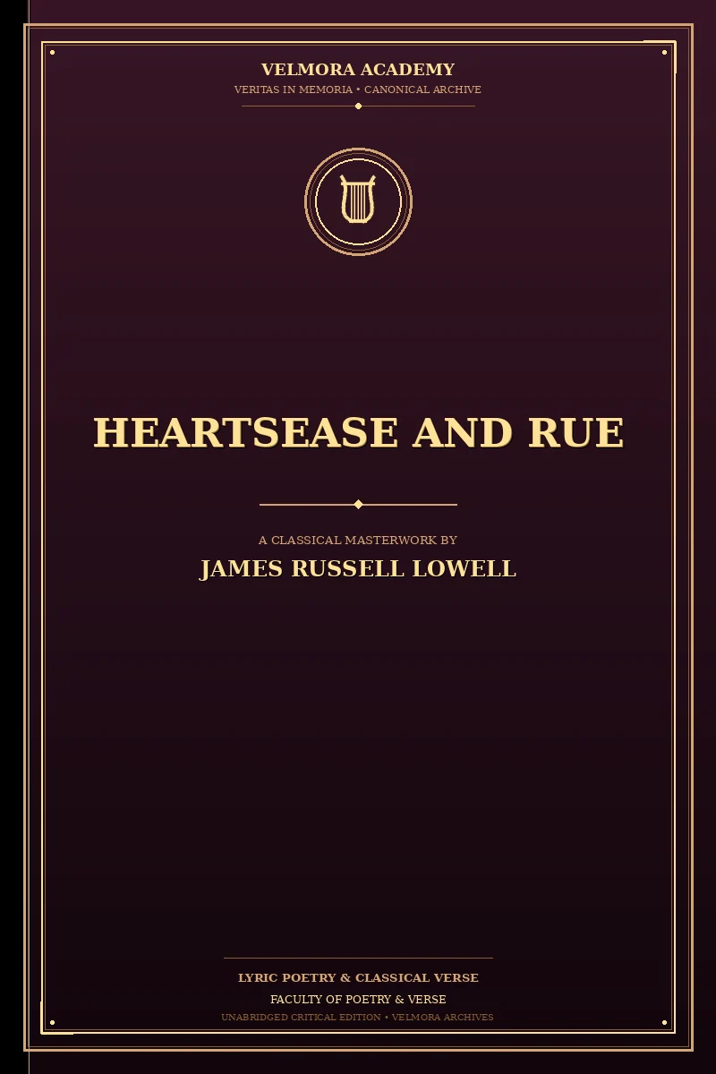 Cover of Heartsease and Rue