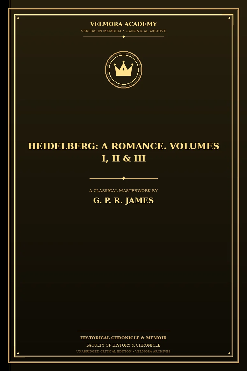 Cover of Heidelberg: A Romance. Volumes I, II & III