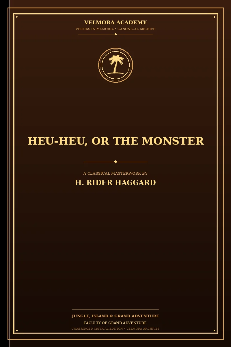 Heu-Heu, or The monster
