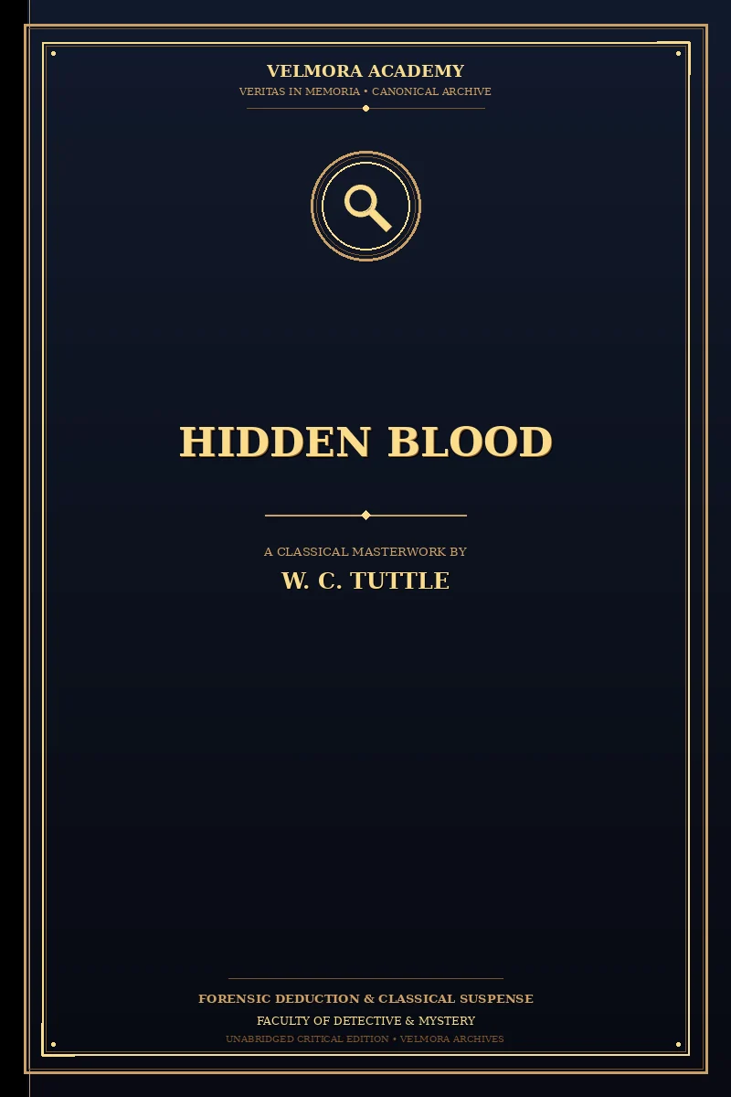 Cover of Hidden blood