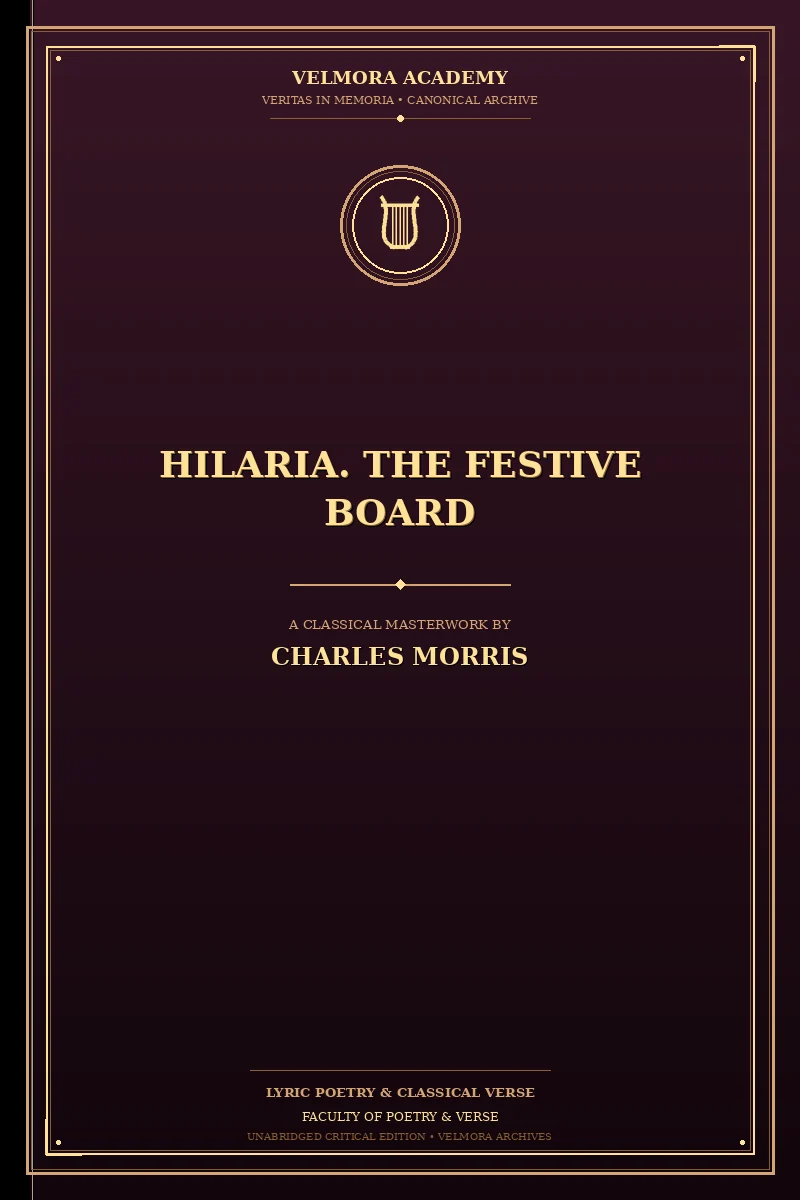 Cover of Hilaria. The Festive Board