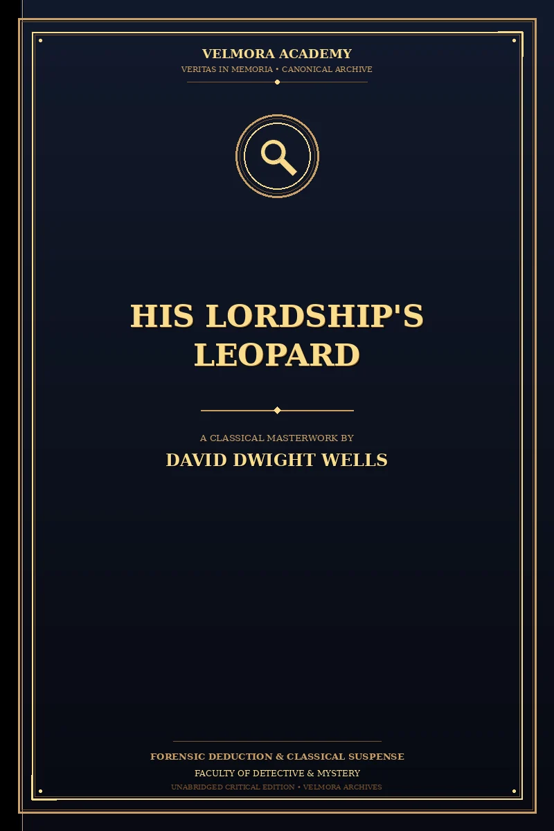Cover of His Lordship's Leopard