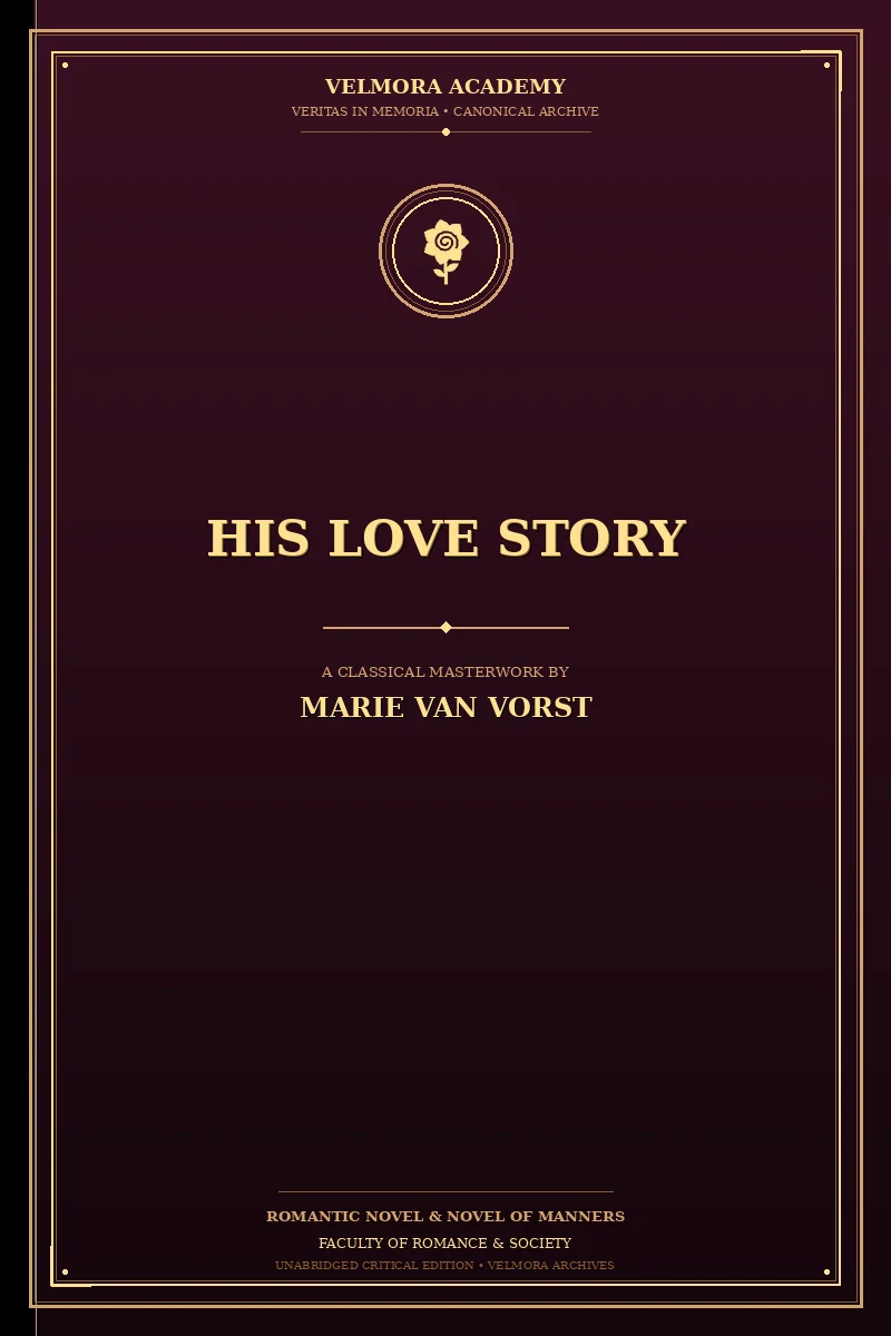 Cover of His love story