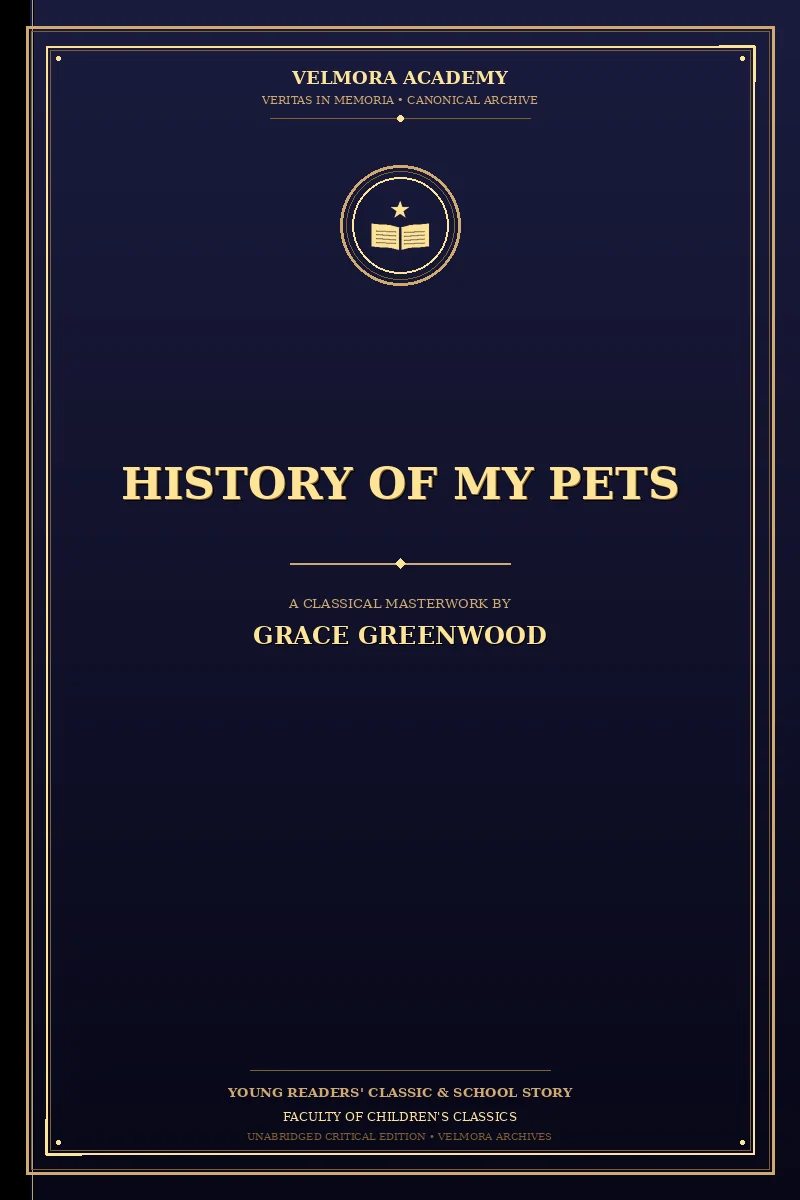 Cover of History of my pets