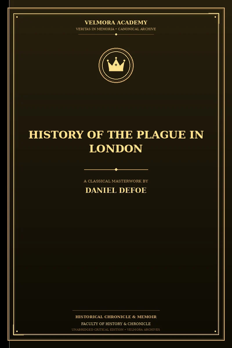 History of the Plague in London