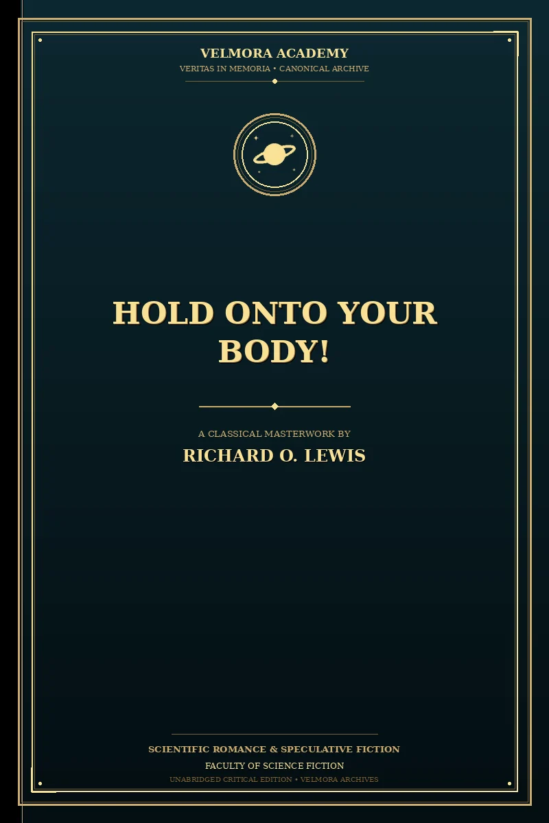 Cover of Hold Onto Your Body!