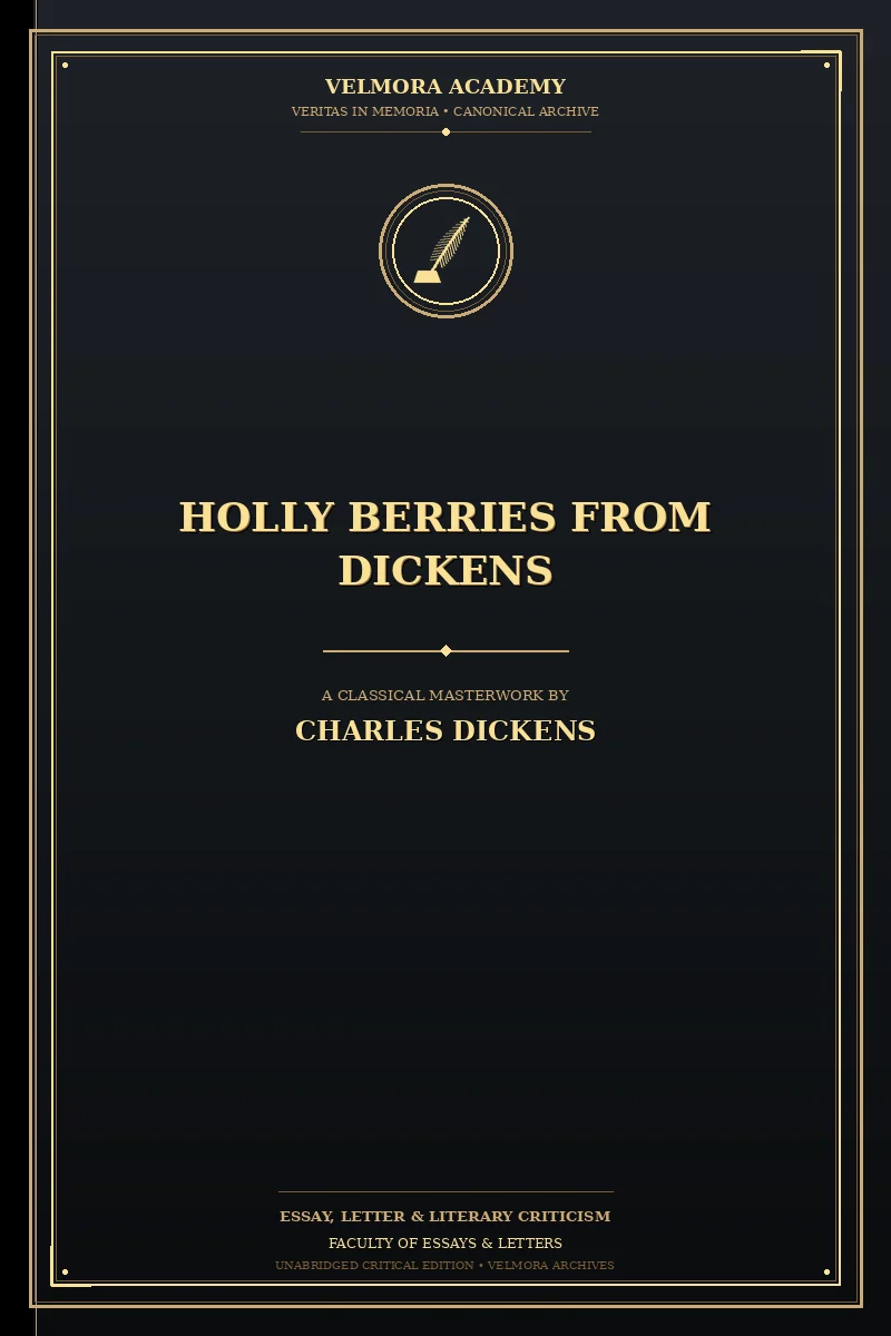 Cover of Holly berries from Dickens