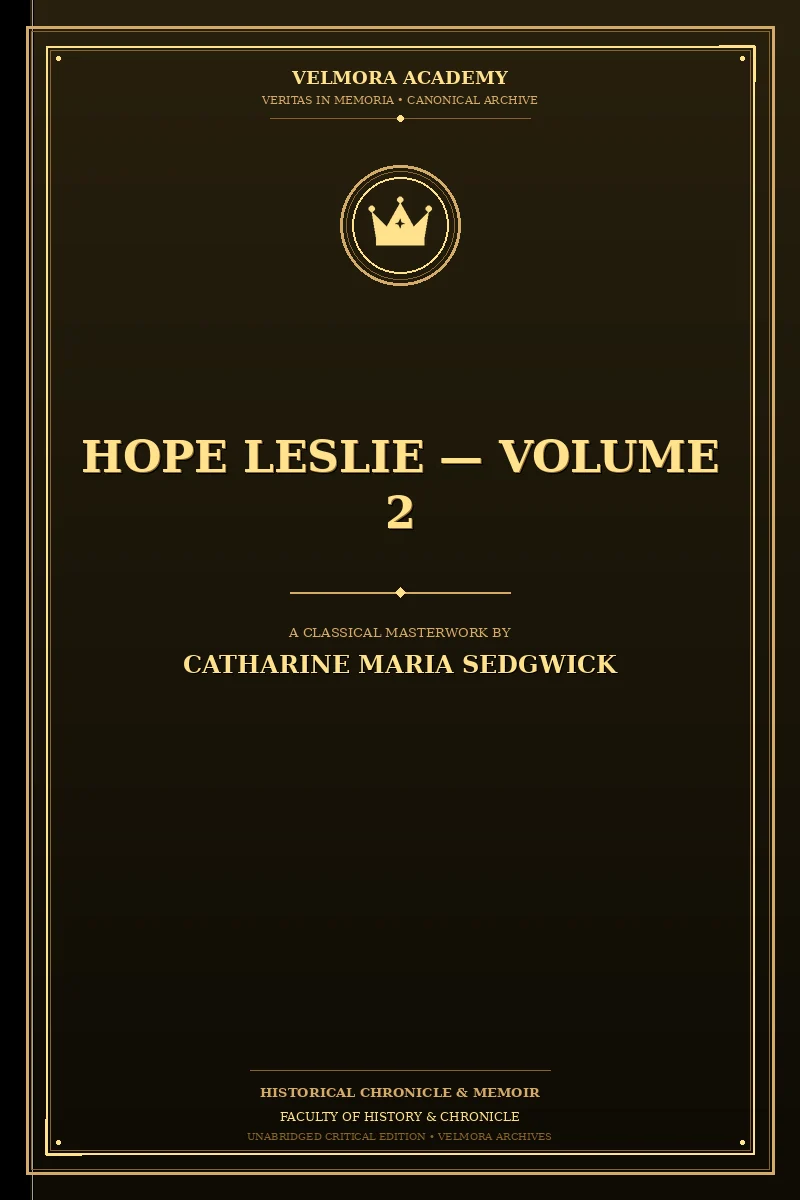 Cover of Hope Leslie — volume 2