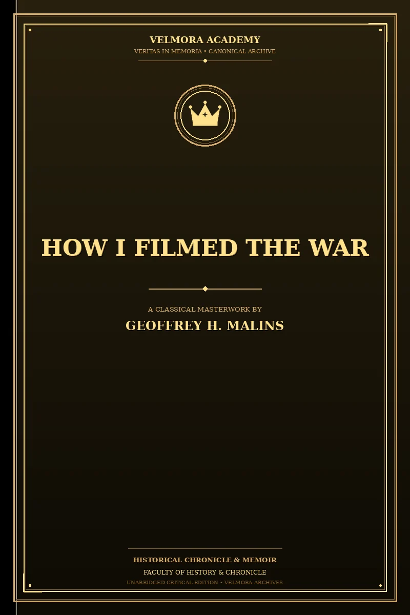 Cover of How I Filmed the War