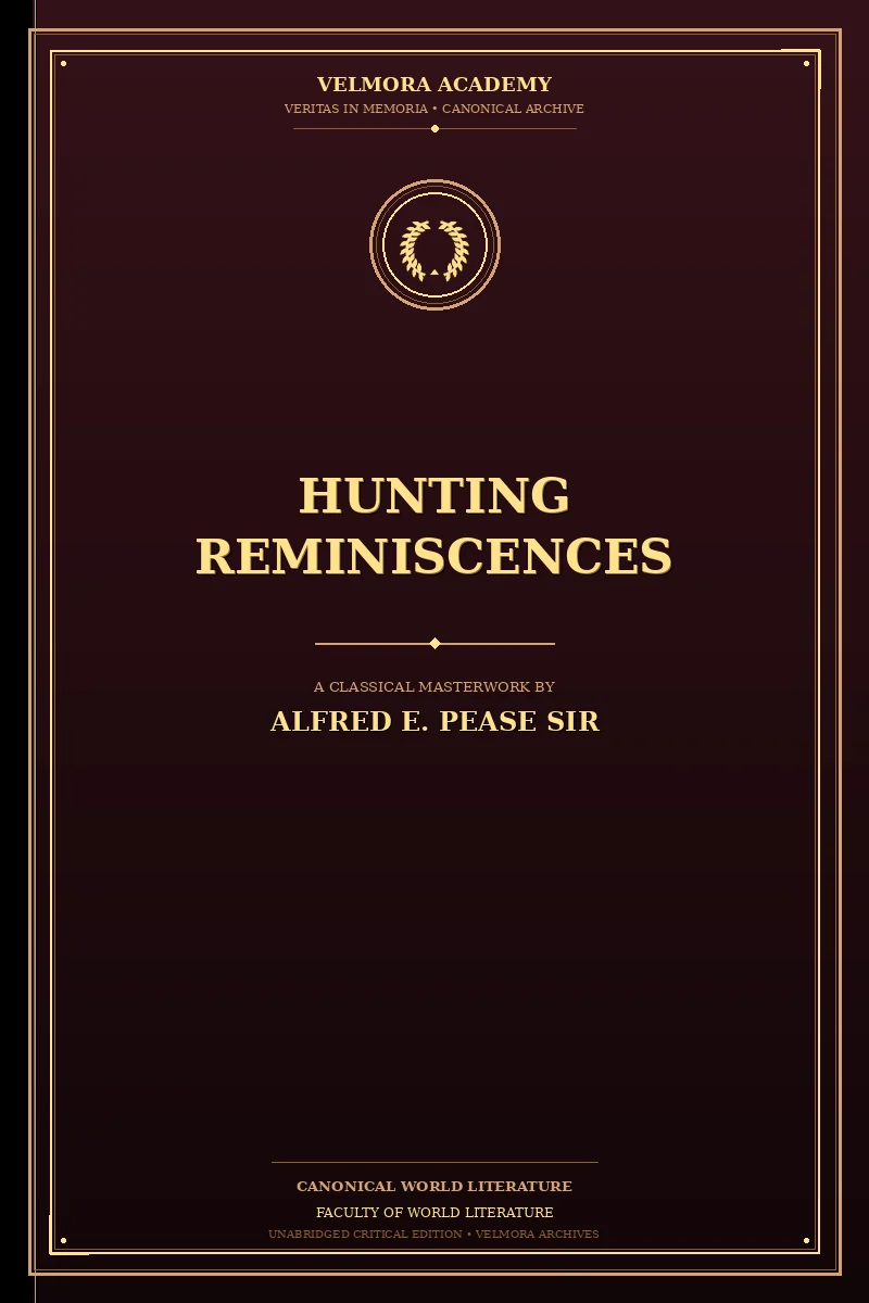 Hunting Reminiscences