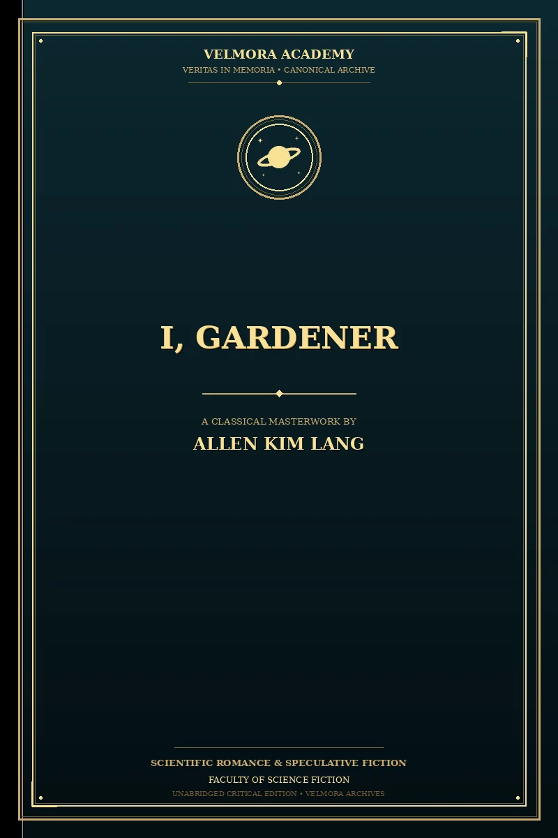 I, gardener