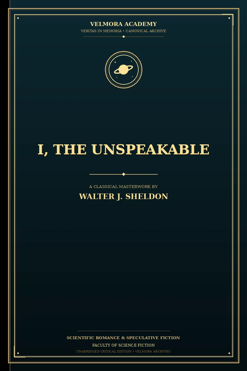 I, the Unspeakable