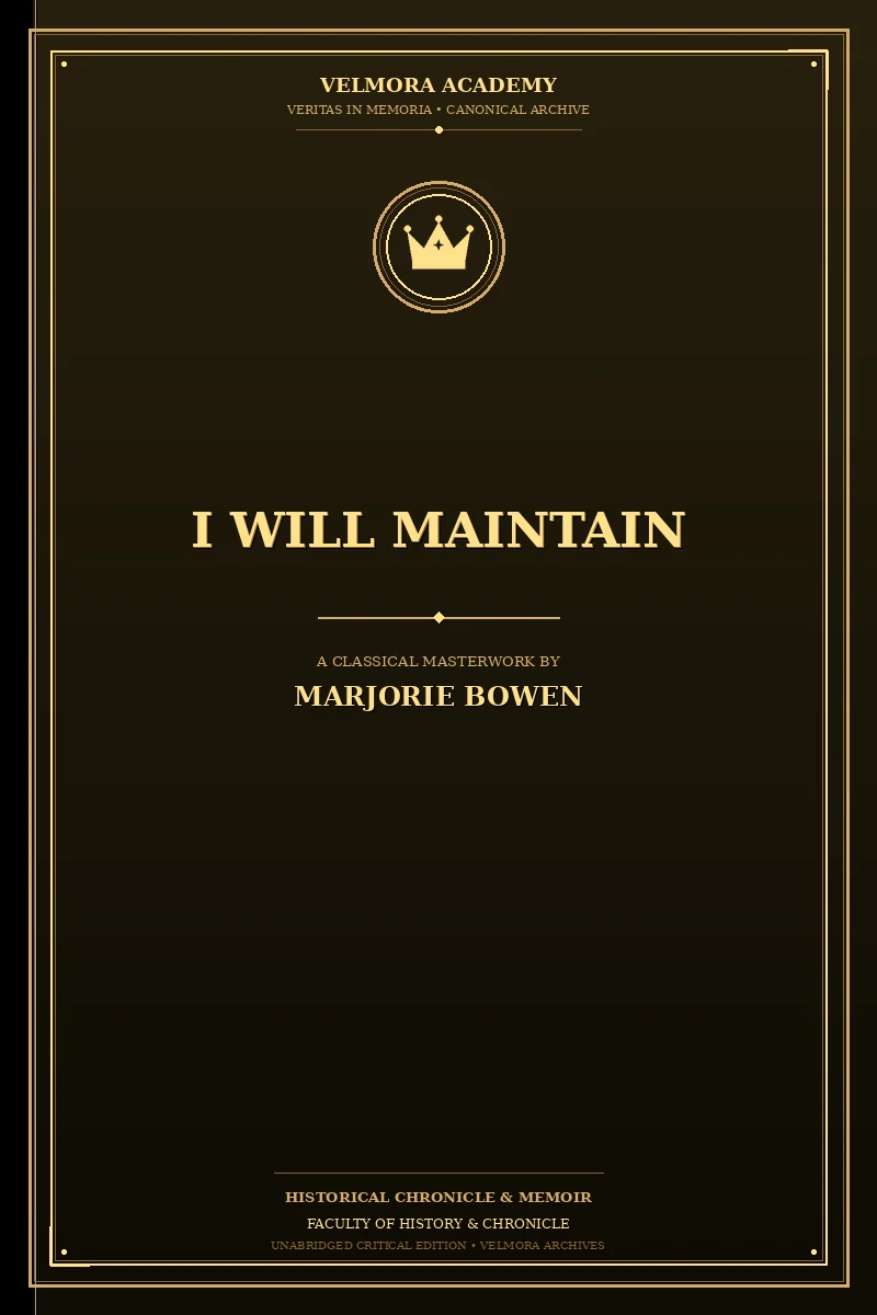 I Will Maintain