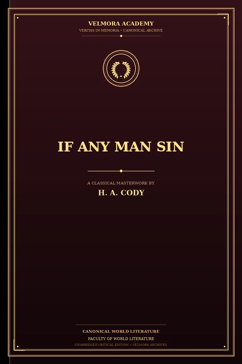 If Any Man Sin