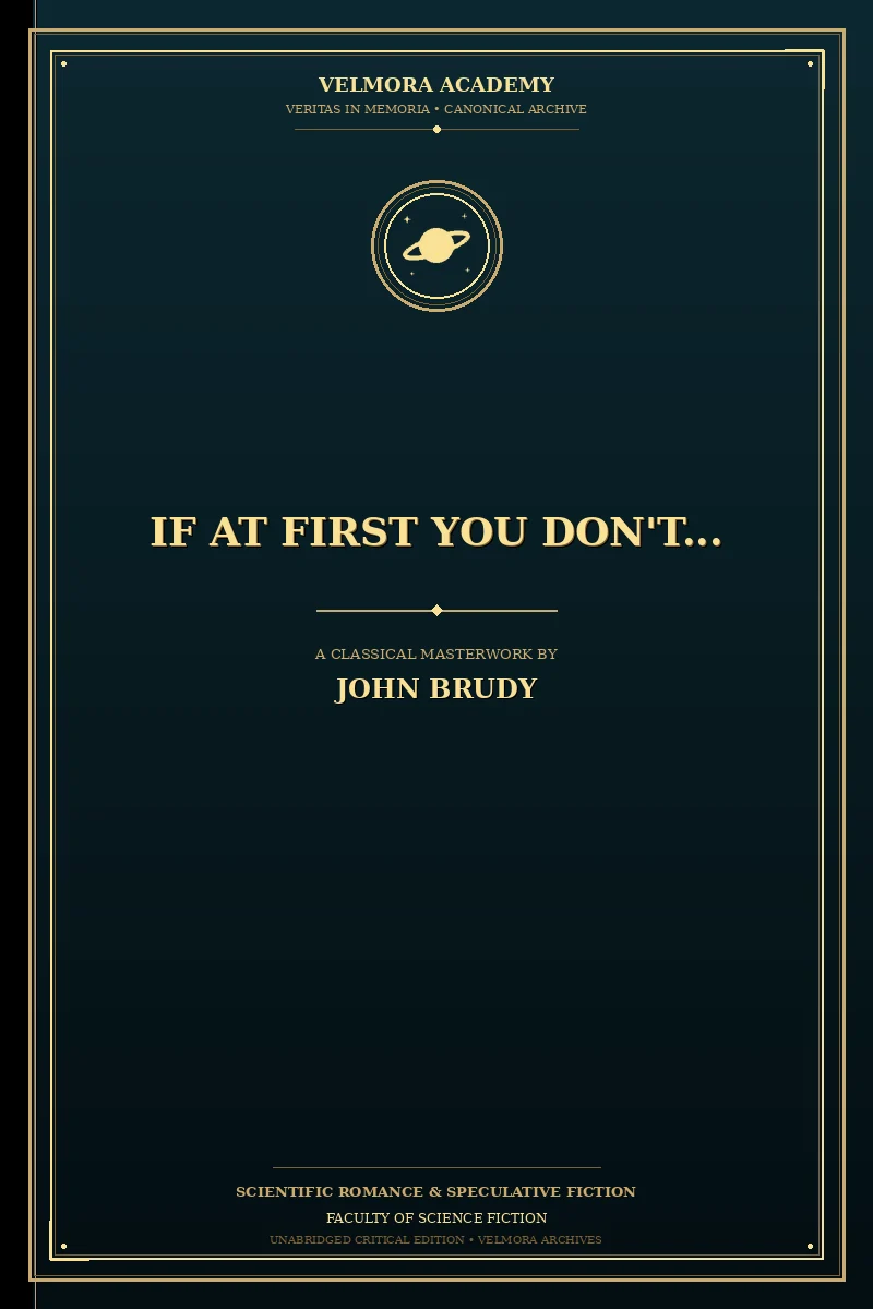 Cover of If at First You Don't...