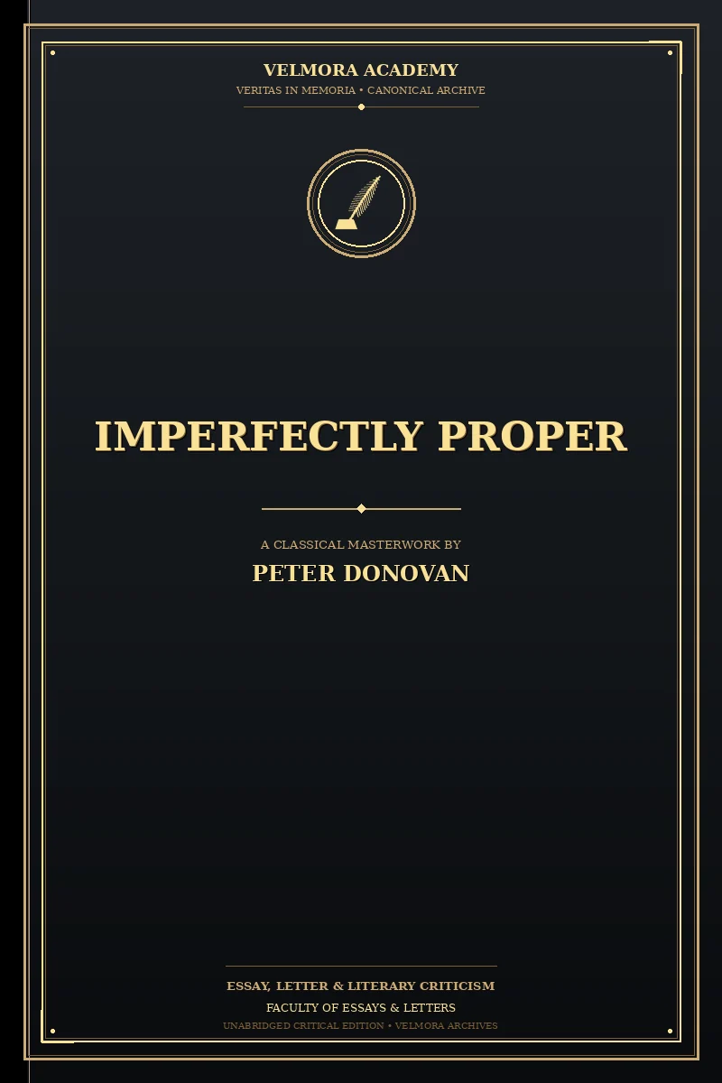 Imperfectly Proper