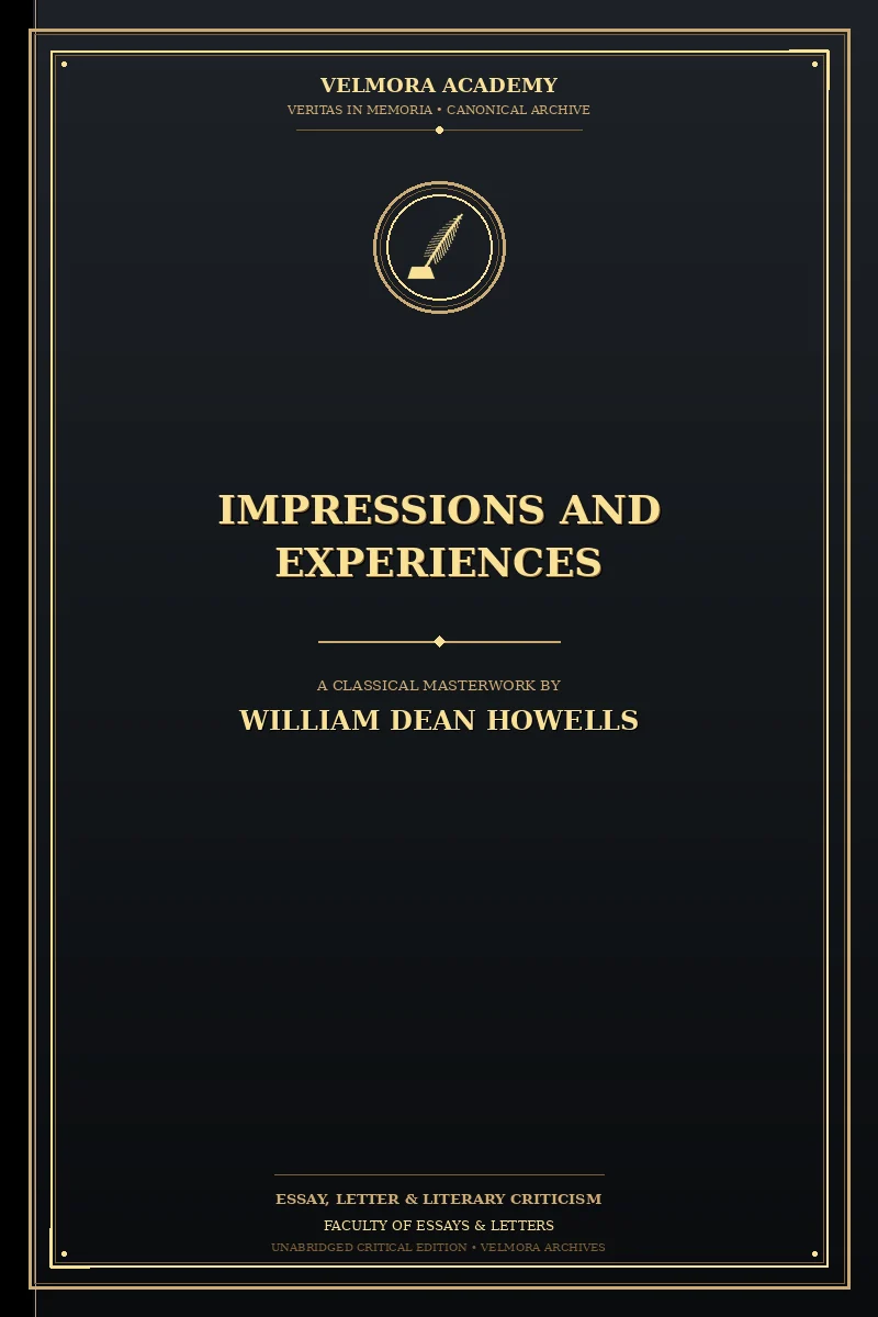 Cover of Impressions and experiences