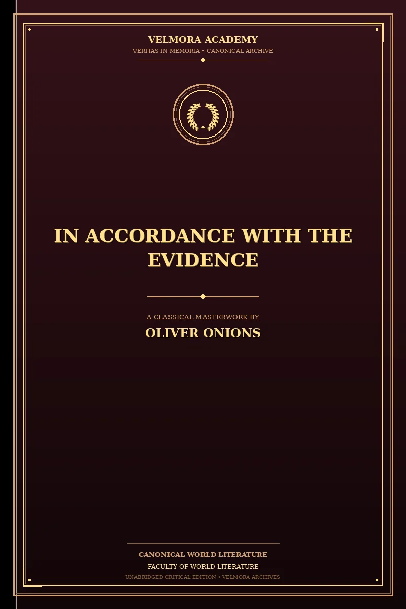 Cover of In Accordance with the Evidence