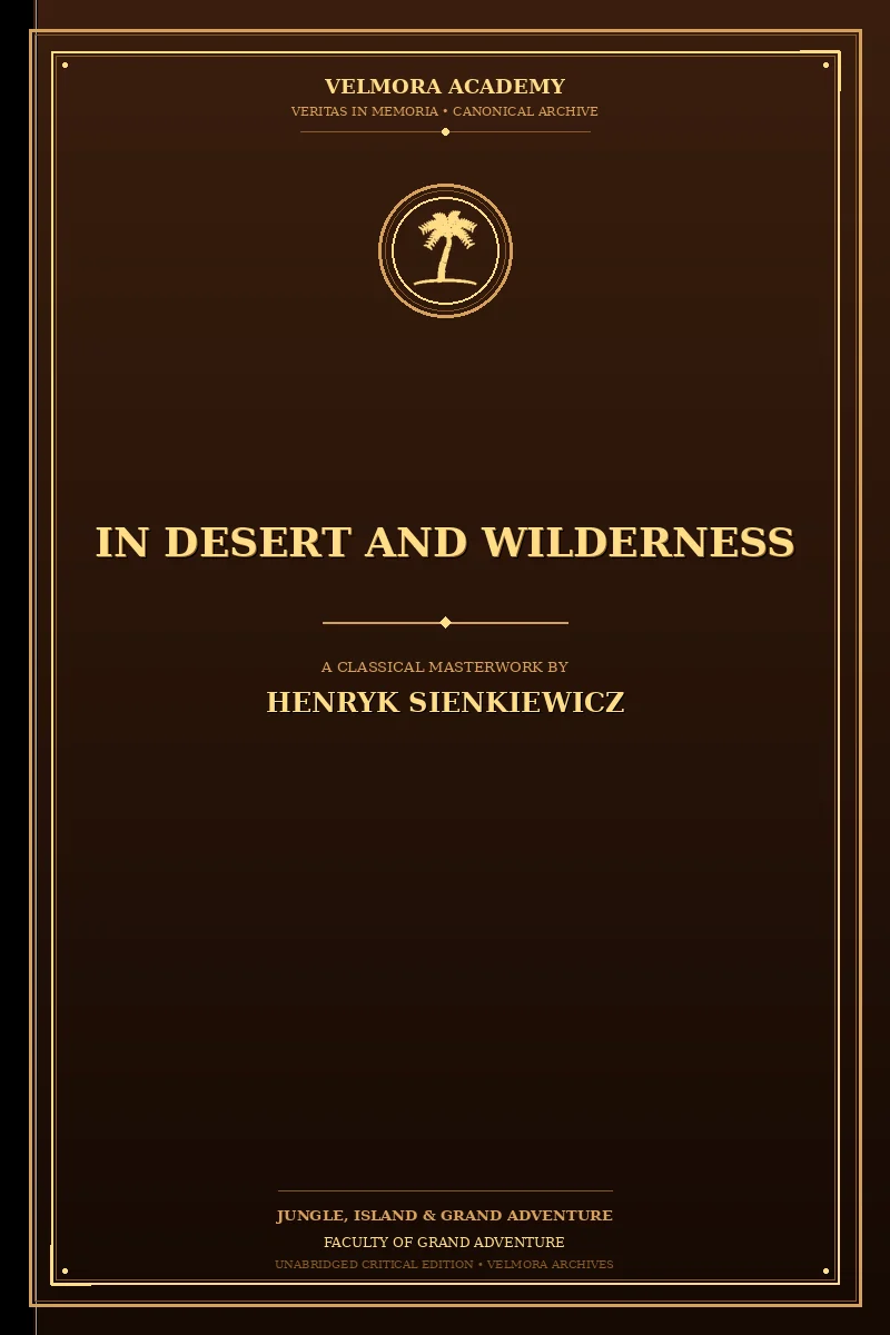 Cover of In Desert and Wilderness