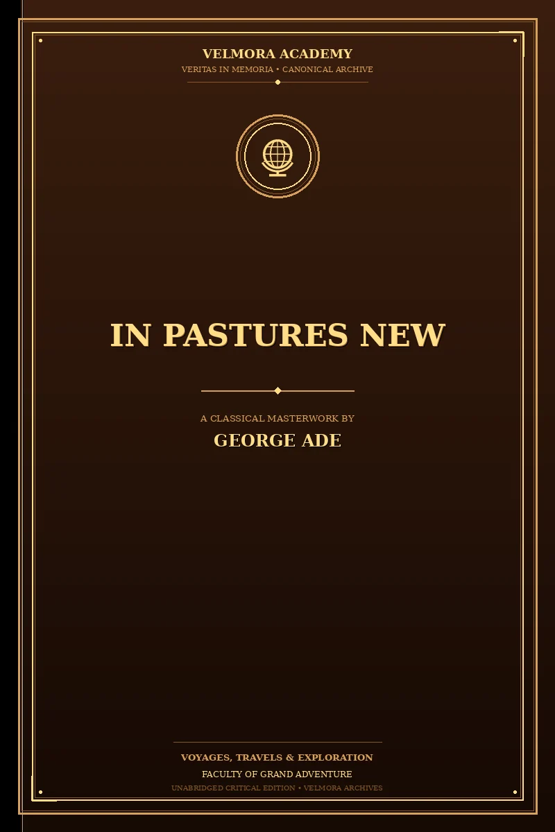 Cover of In Pastures New