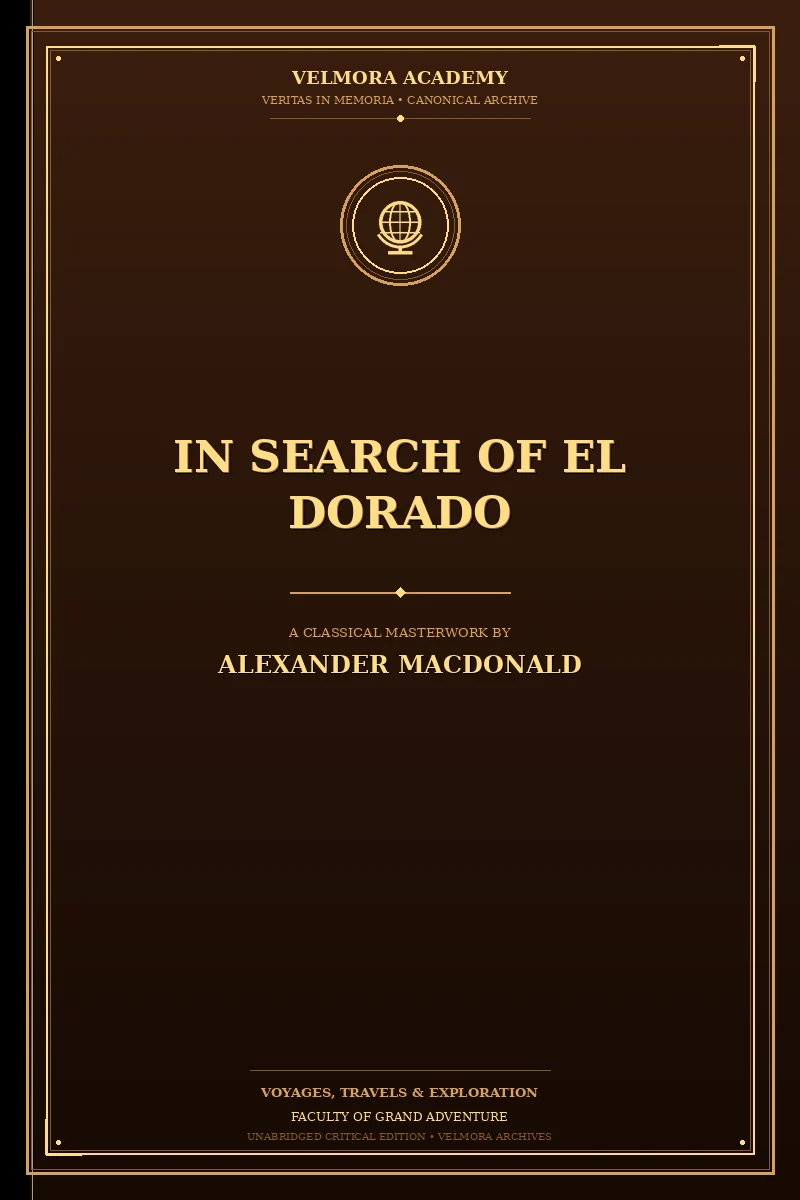 Cover of In Search of El Dorado — A Wanderer's Experiences
