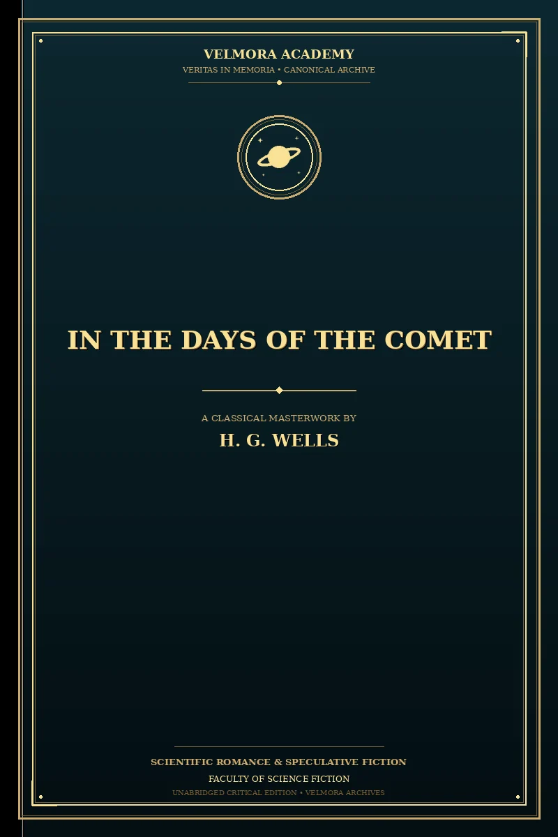 Cover of In the Days of the Comet