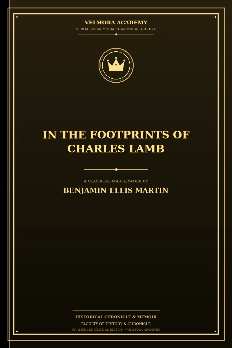 In the Footprints of Charles Lamb